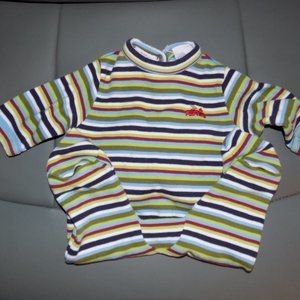 Baby Beginnings Striped Back Snap Footie Size Preemie EUC